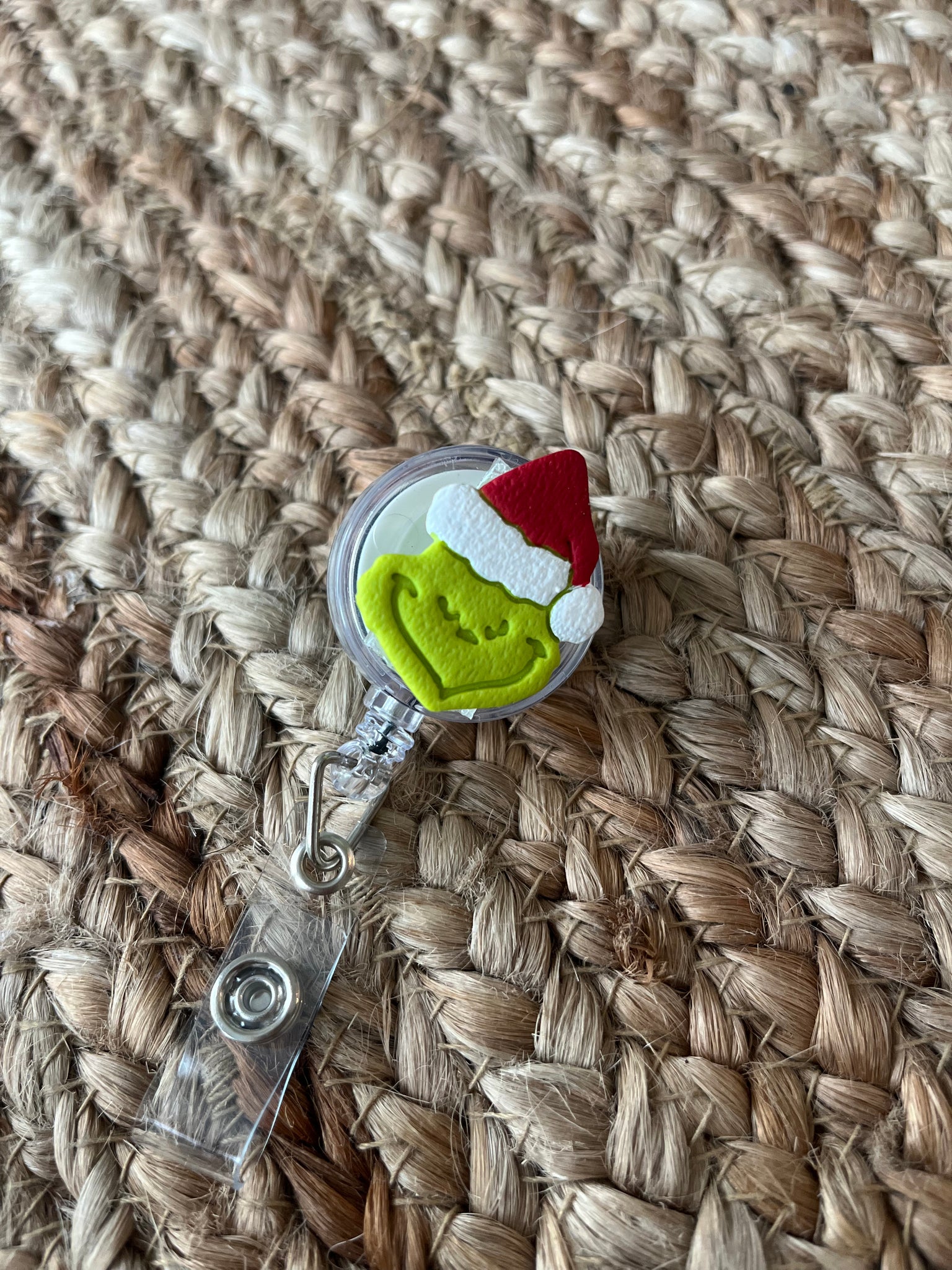 Grinch Interchangeable Badge Reel Topper (No Badge Reel Included)