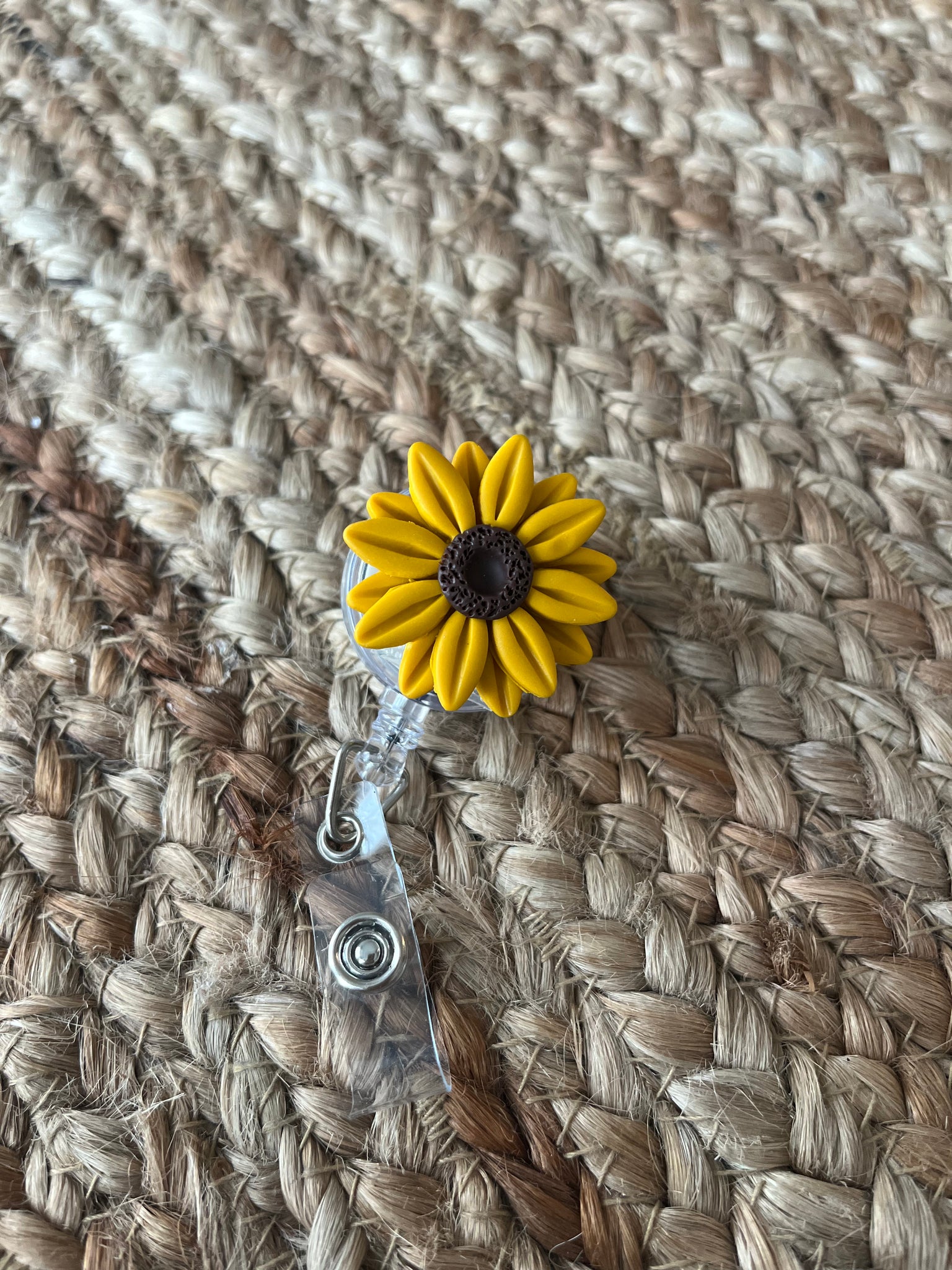 Sunflower Interchangeable Badge Reel Topper (No Badge Reel Included)